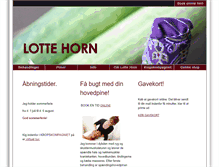 Tablet Screenshot of lottehorn.mypublizer.dk